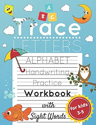 Trace Letters for Kids Ages 3–5 book cover