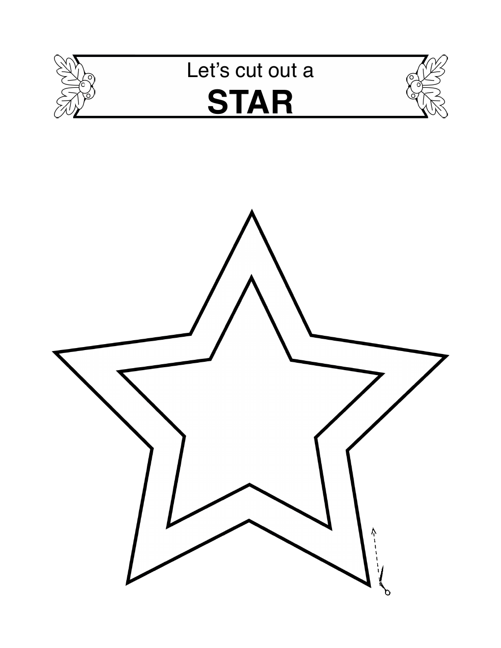 Three free Christmas scissor-skills printables, sample 3